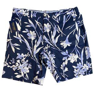NWT Ralph Lauren Polo Golf Mens Shorts Size 38 Tailored Fit Stretch Floral Blue